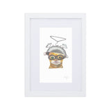 Space Kitty Painting | Watercolor