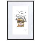 Space Kitty Painting | Watercolor