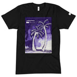 Mirage T Shirt HNKL Hinkle Company Black Shirt with Purple Palm Trees