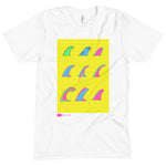 Yellow Single Fins White T Shirt HNKL Hinkle Company