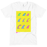 Yellow Single Fins White T Shirt HNKL Hinkle Company